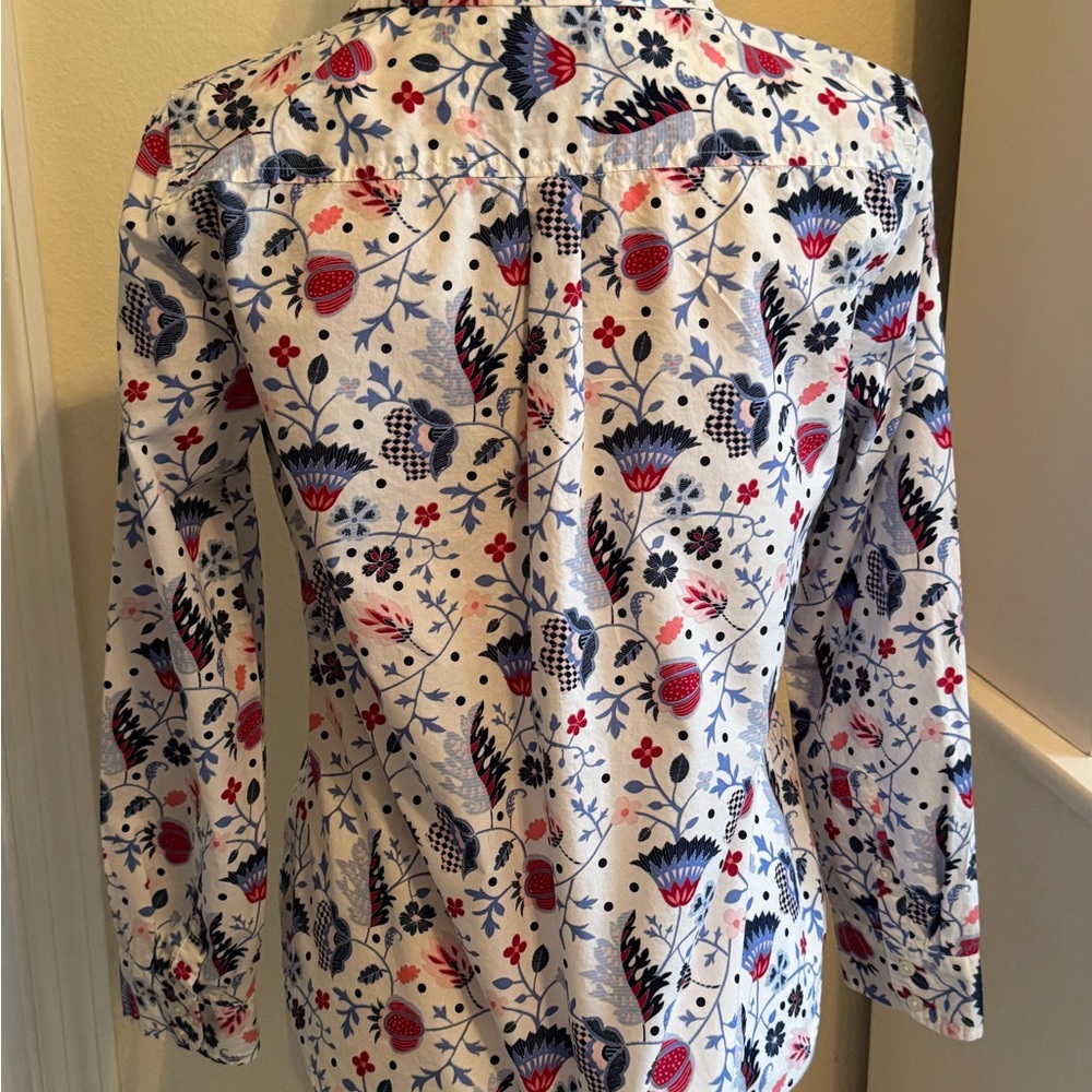 Talbots Floral Button Shirt - Picture 3 of 6